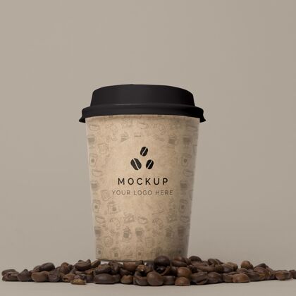 塑料杯纸杯咖啡模型商标模型咖啡杯品牌