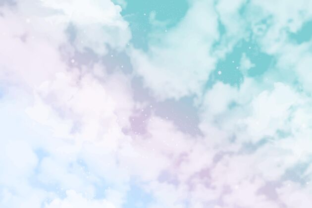 墙纸水彩粉彩天空背景天空背景背景粉彩
