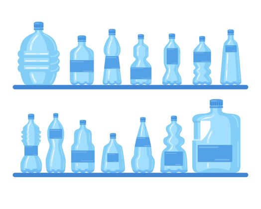 冷塑料瓶收藏垃圾不同清除