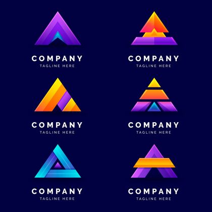 Gradient创意渐变标志系列Logo公司标识identity