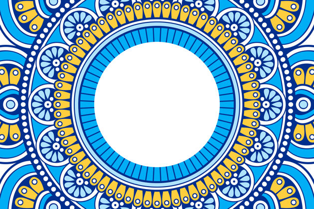 阿拉伯语装饰美丽的背景几何圆元素纺织品皇家装饰
