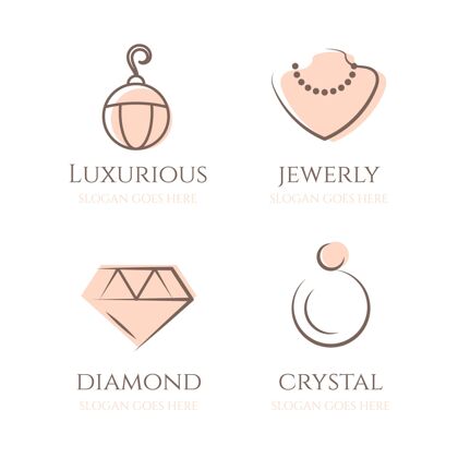 企业线性平面设计珠宝标志系列珠宝标识标识模板品牌