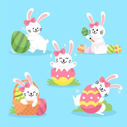 纪念复活节兔子系列节日兔子可爱