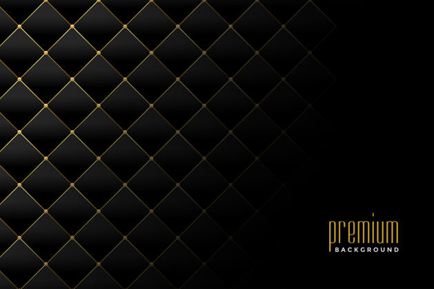 图形装潢金色豪华钻石图案背景设计皇家黑色和金色钻石