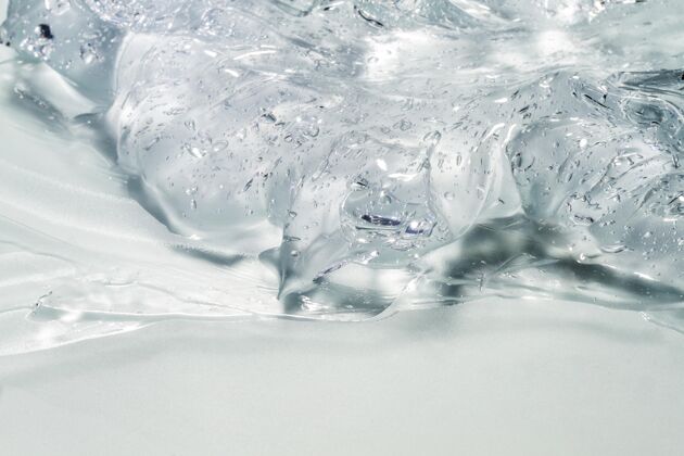 消毒液从上面的水醇凝胶特写清洁预防冠状病毒