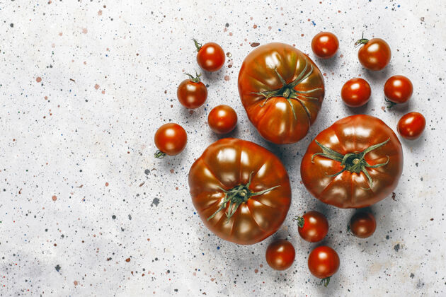 地中海新鲜的黑白兰地有机番茄番茄食物新鲜