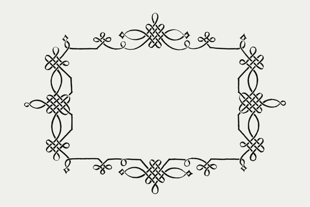 手绘维多利亚花丝框架简单古董复古画框