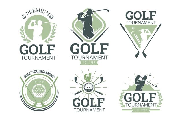 Golf复古高尔夫标志系列GolfLogoPackHallmark