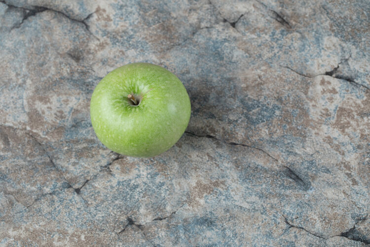 素食绿苹果孤立的纹理表面蔬菜季节异国情调
