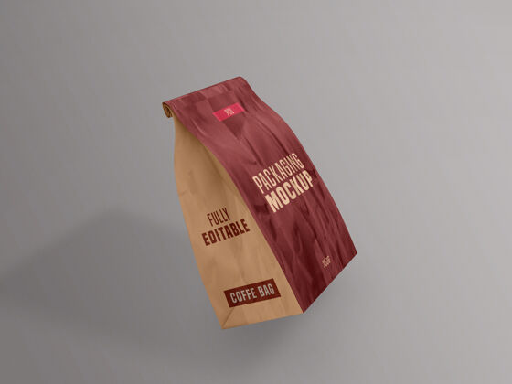 袋子咖啡袋包装模型有机咖啡实体模型