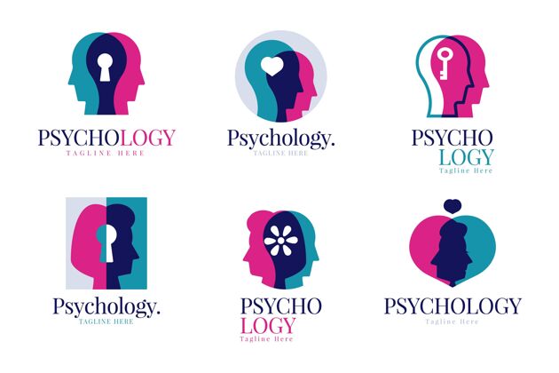 标志平面心理健康标志收集心理健康健康平面设计