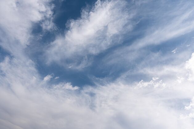 天气天空中的云彩水平射击多云风蓝色