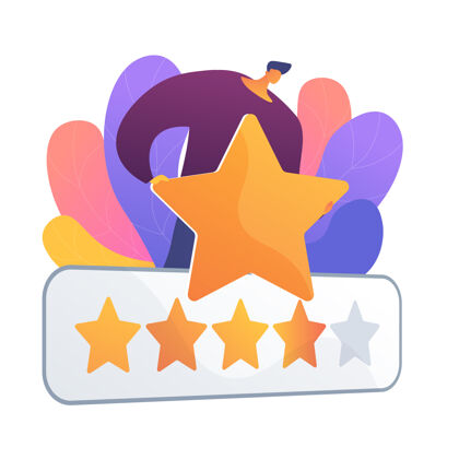 排名五星级评分评估 评级 评估优秀的评论 客户对服务的满意度 最高的分数客户反馈符号反馈优秀