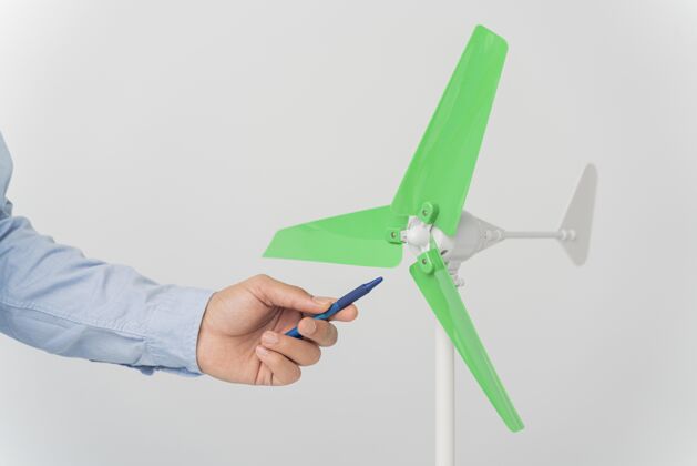 解决方案微型风力涡轮机创新数据现代理念