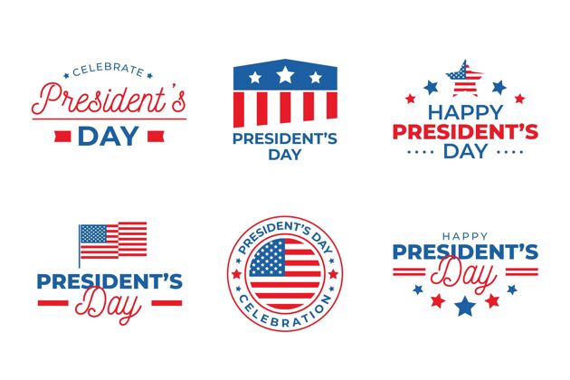 总统总统日标签包国家自由节日