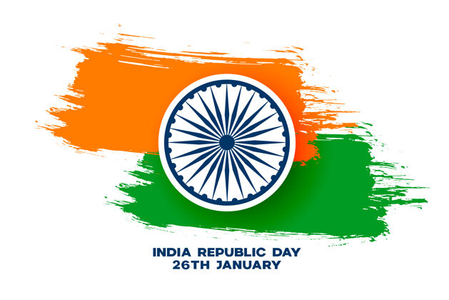 庆典共和国日三色印度垃圾旗自由共和国宪法