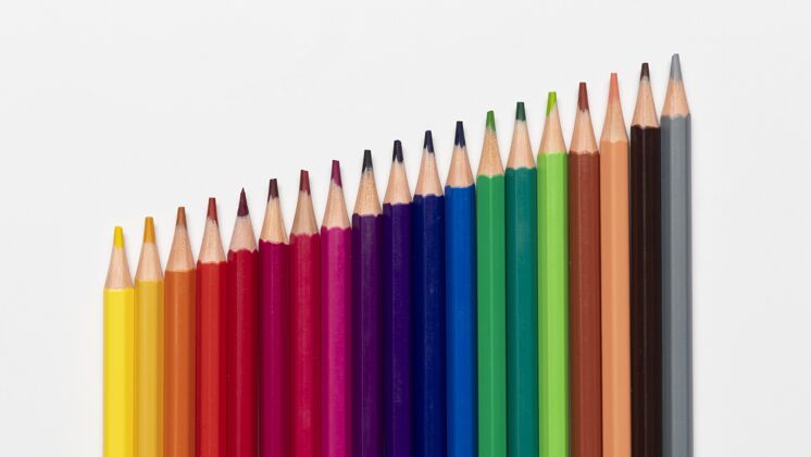 复制彩色铅笔概念与复印空间复制空间铅笔安排
