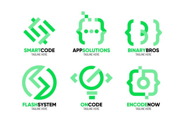编码平面设计编程公司标志模板包企业企业标识代码