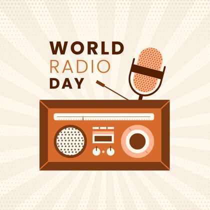 广播平面设计世界广播日音乐广播国际