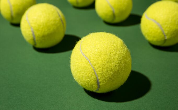 业余爱好网球特写镜头角度水平游戏