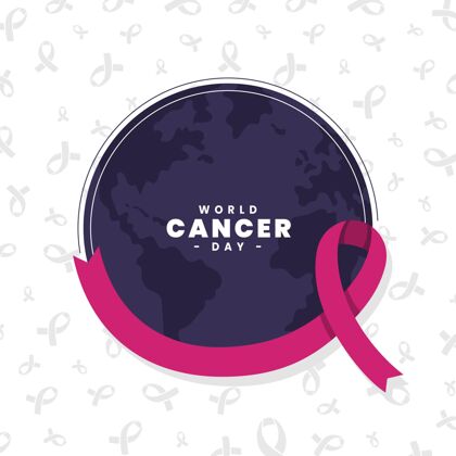 医疗保健世界癌症日平面设计团结设计