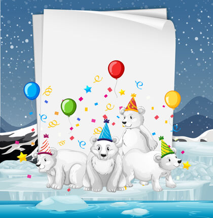 气球纸模板与可爱的动物在党的主题动物聚会动物