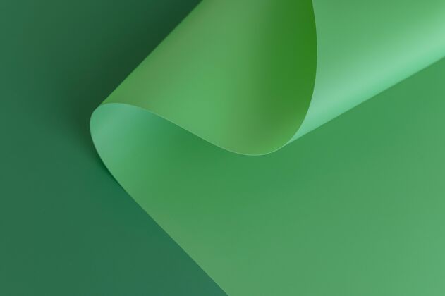 纸张极简抽象的绿皮书漩涡创意调色板油漆