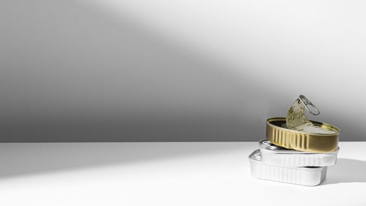 铝高角度金色和银色锡罐复制空间铁包装锡